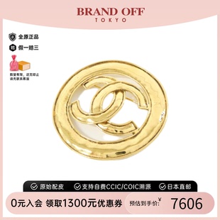 中古CHANEL香奈儿A级95新 Brooch胸针双C Vintage Chanel