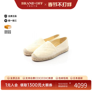 中古Chanel香奈儿女A级95新slip-ons无带(或无扣)便鞋牛皮鞋复古