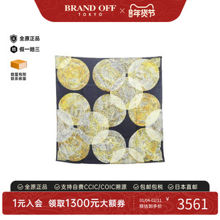 中古Chanel香奈儿女A级95新scarf围巾丝绸围巾/丝巾蓝色