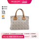 中古Celine赛琳女包C级85新Handbag手包涂层 防水帆布手提包灰色