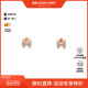 中古Hermes爱马仕女A级95新earrings耳环镀金金属耳夹 耳钉浅褐色
