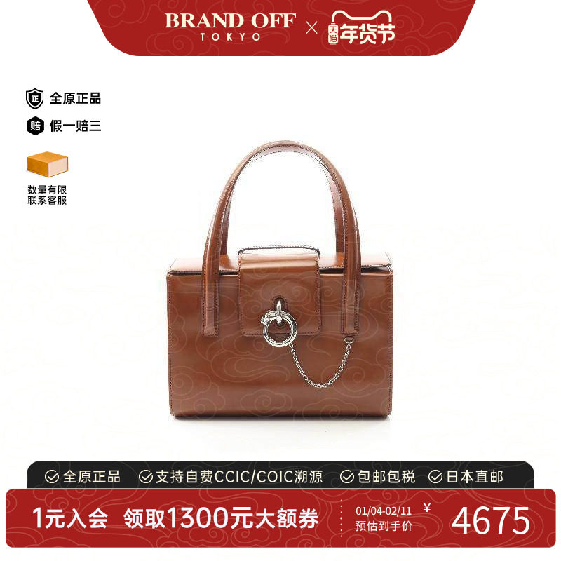 中古Cartier卡地亚女包B级9新handbag手提包牛皮手提包棕色时尚,箱包皮具/热销女包/男包,通用款女包,淘宝优惠券,粉丝福利购,淘宝优惠卷
