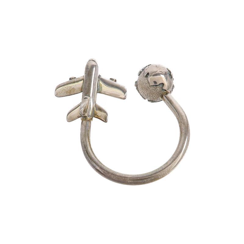 中古Tiffany&Co蒂芙尼女B级9新key ring钥匙圈925银钥匙扣银色