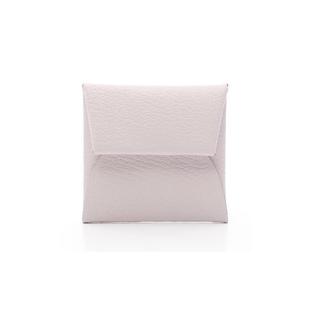 purse零钱包牛皮零钱包粉色 中古Hermes爱马仕女A级95新coin