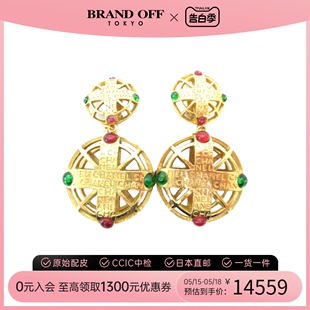 复古 中古CHANEL香奈儿A级95新Earring耳夹装 饰宝石