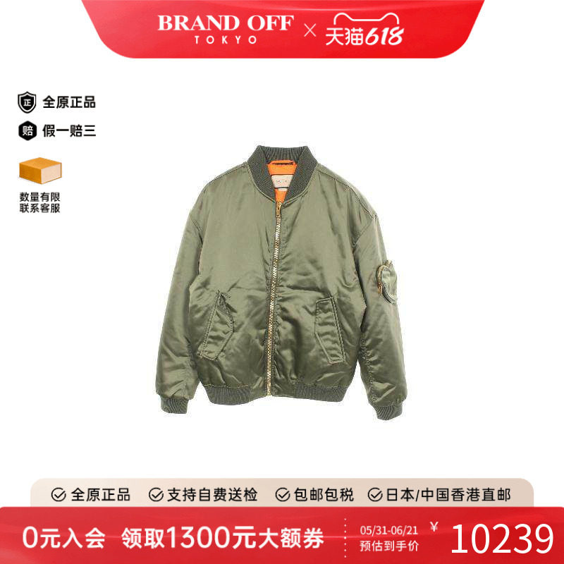 中古Gucci古驰男A级95新Jacket夹克外套尼龙外套浅褐色BRANDOFF