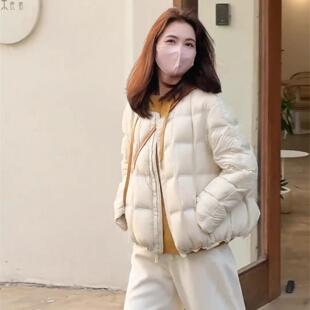 JOYIASS2025秋冬季新款女士简约纯色夹外套小个子通勤轻薄面包服