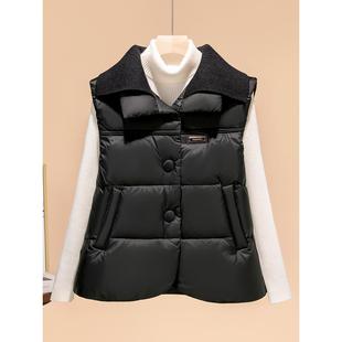 JOYIASS马甲女款2025新款冬季时尚减龄加厚马夹小个子洋气外穿背