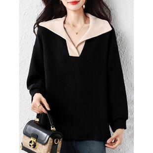 JOYIASS翻领慵懒风毛衣外套2025秋冬新款针织加厚软糯粗毛线上衣