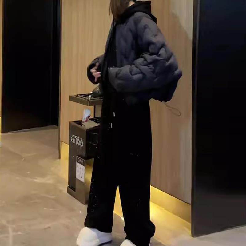 JOYIASS服三件套秋冬季2025新款时尚显瘦休闲卫衣卫裤加绒加厚保