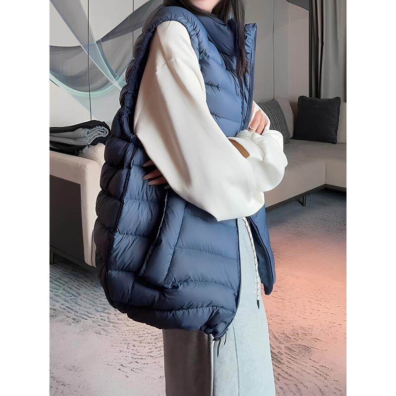 JOYIASS马夹女2025秋冬款新款大码宽松胖mm夹保暖无袖外套减龄休