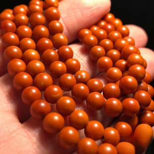 正圆橄榄核核尖108颗男款项链脖挂文玩手串圆珠光珠单圈雕刻珠子