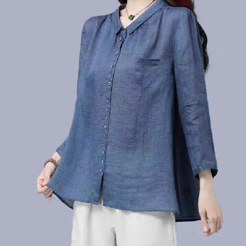 JOYIASS衬衫女士早秋大码中年妈妈高端时尚休闲时髦洋气减龄上衣