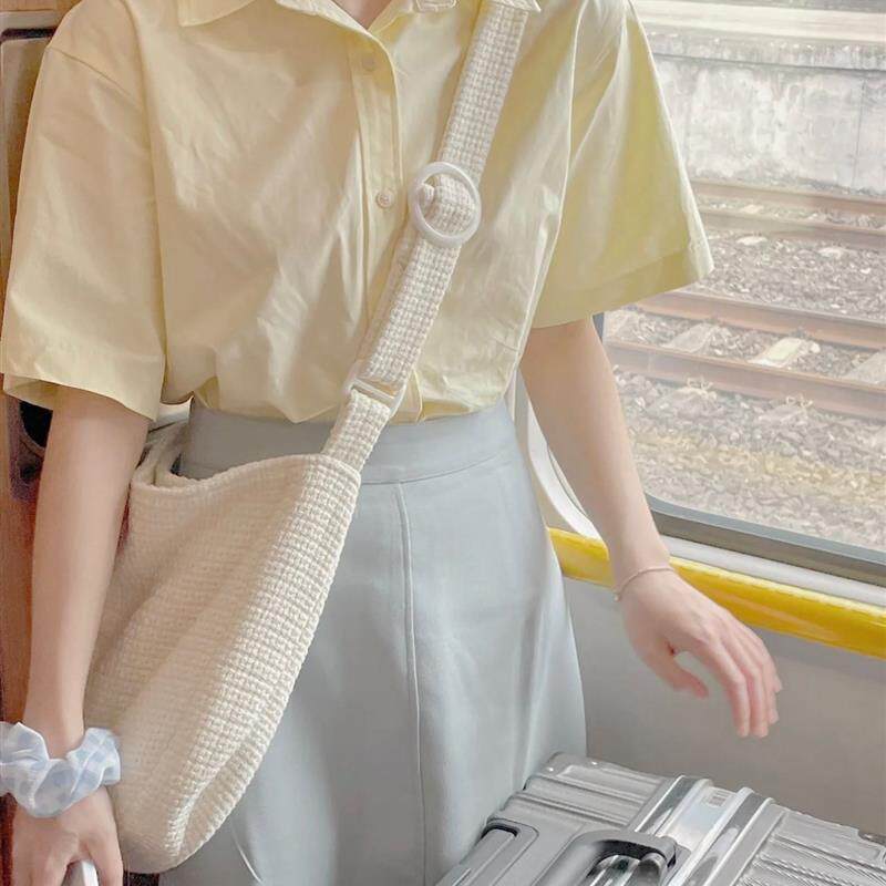 BLLOUKE绝美套装裙女夏季女装新款酷女孩穿搭温柔清纯衬衫配半身