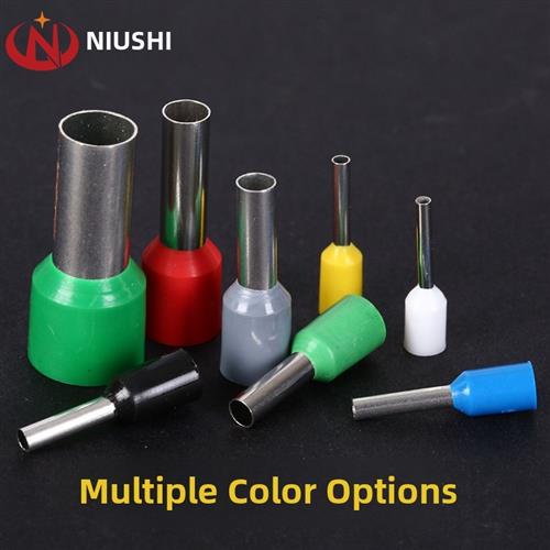 接线端子E1008管型绝缘端子针式端子VE1008冷压端头欧式端子