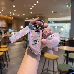 适用宝马3系钥匙套5系1系X1三X3五X5车320li530包扣高档男女22款