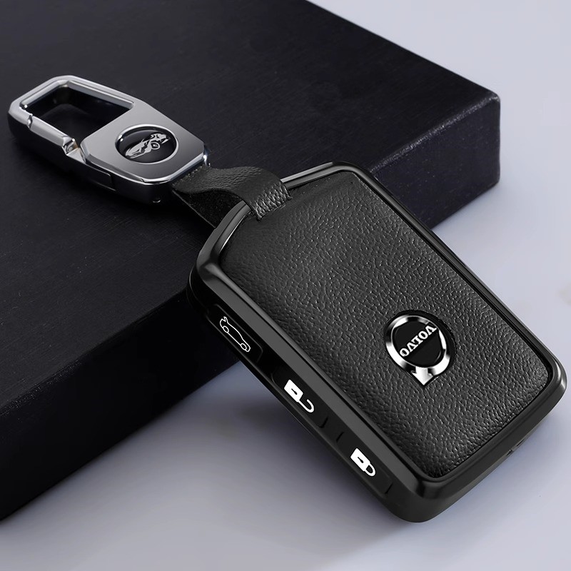 适用沃尔沃钥匙套新s60L xc60s90 xc90扣xc40l壳v60包v90男女真皮