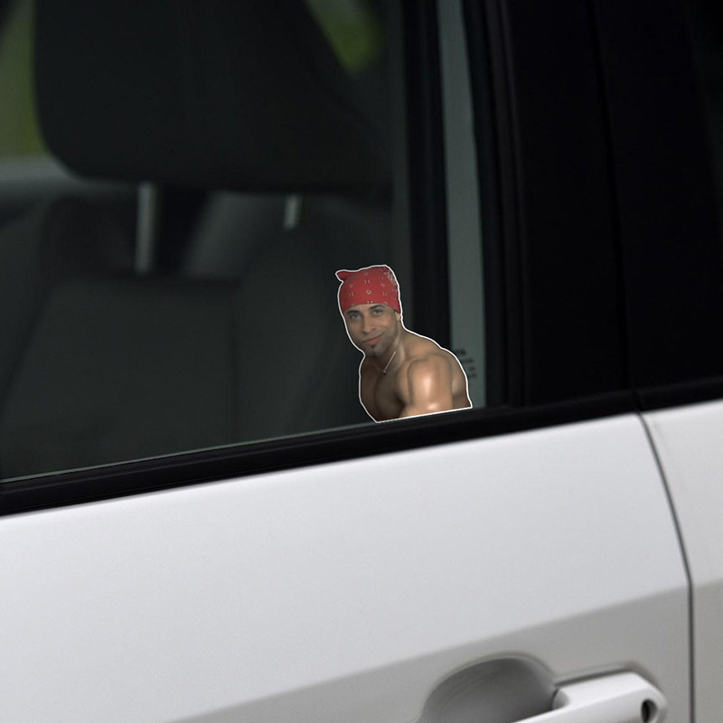 车身贴纸 网红车贴 兄贵哲学香蕉君恶搞趣味贴纸 鬼畜明星装饰贴