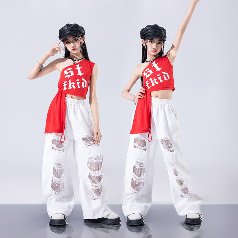 女童爵士舞服装潮牌模特走秀服装