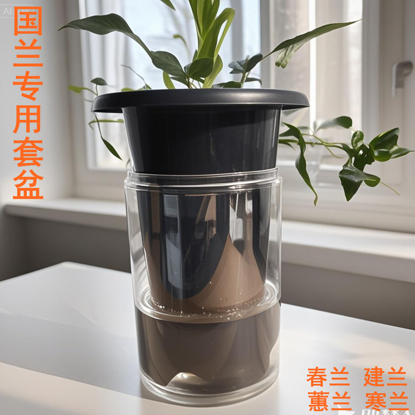 国兰建兰春兰花套盆湿养容易发芽适合偏干燥地区颗粒植料种植使用