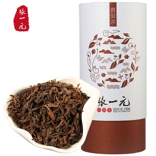 张一元旗舰店张一元茶叶普洱茶（茶语）浓香糯米香黑茶熟茶老茶头