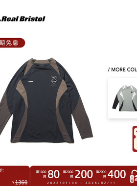 F.C.Real Bristol 25FW 复古球衣运动风撞色拼接训练上衣长袖T恤