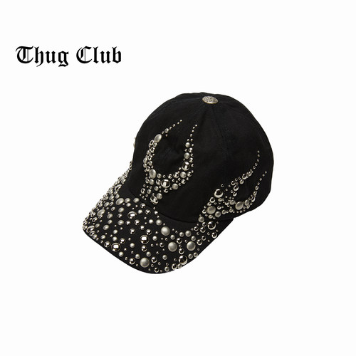 THUGCLUB铆钉火焰装饰棒球帽
