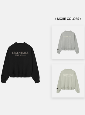 Fear of God Essentials 25SS Drop2 LOGO拉丝烫标印花圆领卫衣