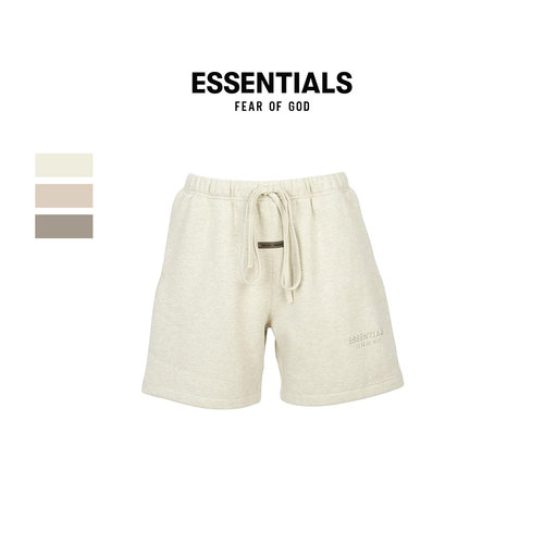 Essentials25SS烫标抽绳短裤