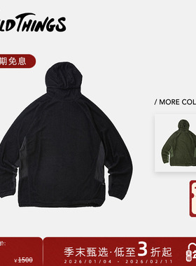 【秋冬新品】WILDTHINGS 25FW OCTA  EVOLVE 轻量户外拼接连帽衫