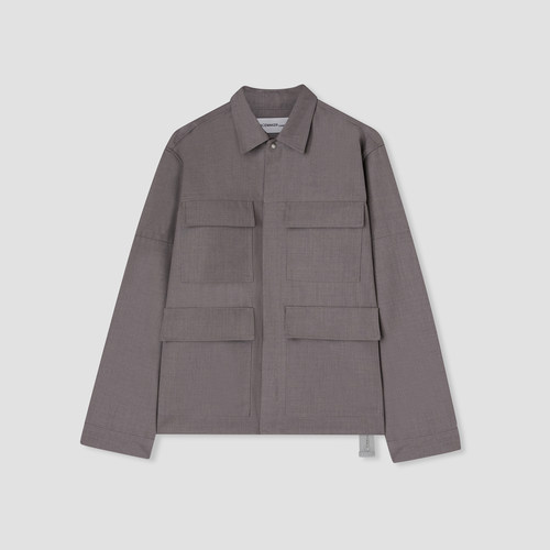 PEACEMAKEROAMC®休闲纯色衬衫