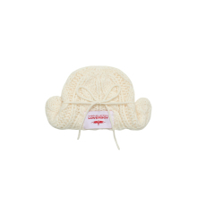 Charles Jeffrey LOVERBOY 25SS 百搭白色翘边毛绒冷帽毛线针织帽