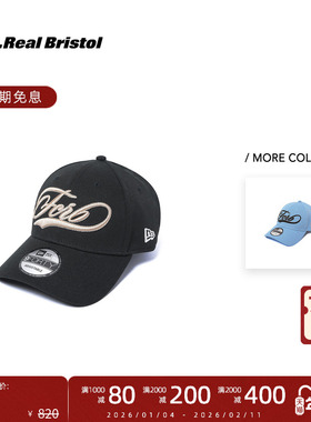 F.C.Real Bristol 25FW NEW ERA联名 F.C.R.B.球队刺绣标志棒球帽