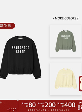 Fear Of God Essentials 25SS  LOGO字母印花圆领卫衣男女同款