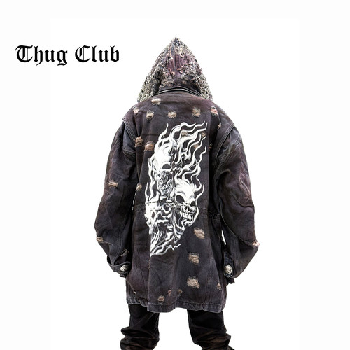 THUGCLUB重工铆钉做旧M65夹克