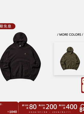 【都市户外】ROA 意大利 25FW 小LOGO标重磅宽松纯棉休闲连帽卫衣