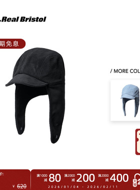 F.C.Real Bristol 25FW F.C.R.B.刺绣球队标识保暖抓绒护耳飞行帽