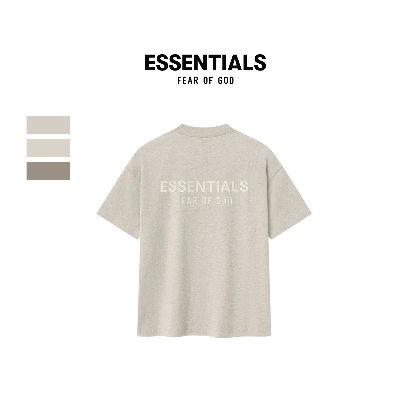 Fear of God Essentials 26SS LOGO字母拉丝烫标印花设计短袖T恤