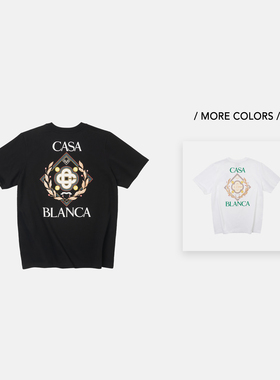 【尊享特惠】Casablanca 25FW OVERFLOW 别注限定法国复古字母T恤