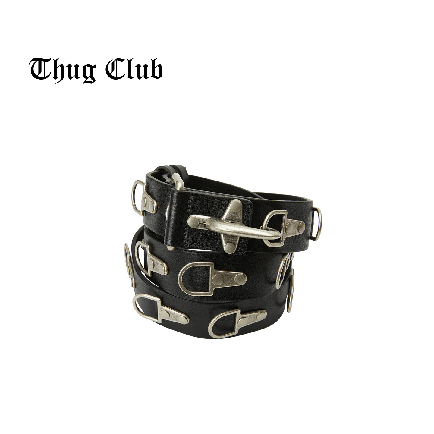 【权五律同款】THUG CLUB韩国先锋品牌 26SS钢之炼金术师牛皮腰带