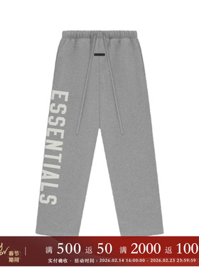 Fear Of God Essentials FALL24 大学系列大LOGO印花宽松直筒长裤