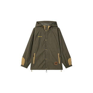 秋季 ROUND Growth系列 美国Wild 户外机能拼色连帽外套夹克 TWO