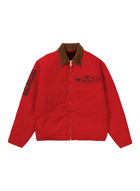 CACTUS JACK TRAVIS SCOTT 同款男士秋季哈灵顿印花宽松外套夹克