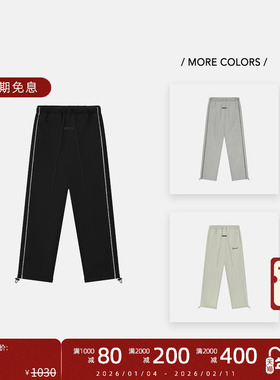 Fear of God Essentials 25SS Drop2 LOGO刺绣侧滚条直筒休闲长裤