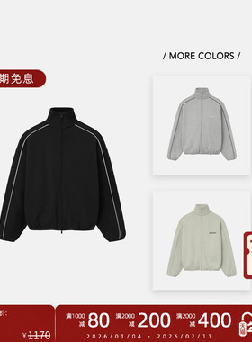 Fear of God Essentials 25SS Drop2 LOGO字母刺绣立领卫衣夹克