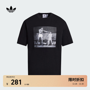Lee联名宽松短袖 Bruce T恤男女adidas阿迪达斯三叶草 Jabbar