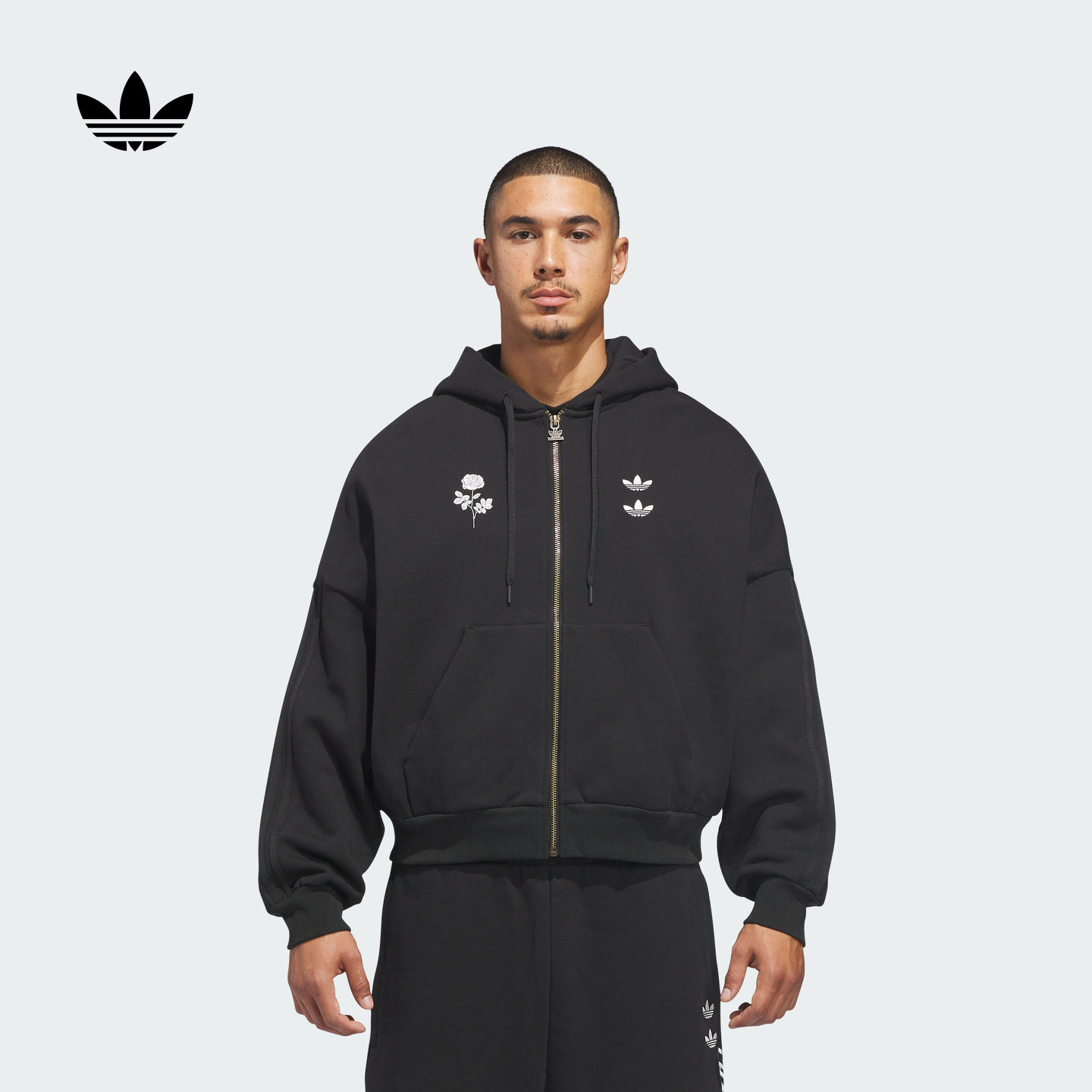 WILLY CHAVARRIA联名加绒连帽夹克外套男女adidas阿迪达斯三叶草,运动服/休闲服装,运动茄克/外套,淘宝优惠券,粉丝福利购,淘宝优惠卷