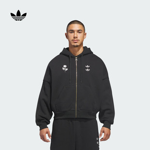 WILLY CHAVARRIA联名加绒连帽夹克外套男女adidas阿迪达斯三叶草