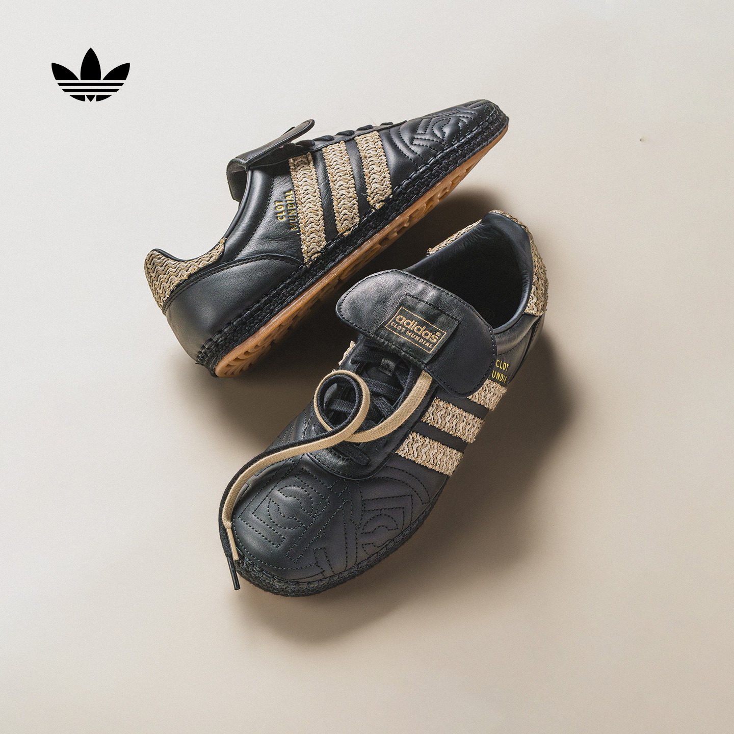 CLOT陈冠希联名MUNDIAL经典薄底运动鞋男女adidas阿迪达斯三叶草