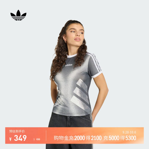阿迪达斯三叶草女短袖T恤上衣